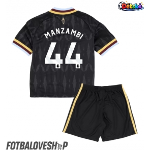 Aston Villa Johan Manzambi #44 Dětské Venkovní Dres 2026-27 Krátký Rukáv (+ trenýrky)