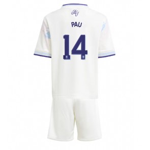 Aston Villa Pau Torres #14 Dětské Alternativní Dres 2025-26 Krátký Rukáv (+ trenýrky)
