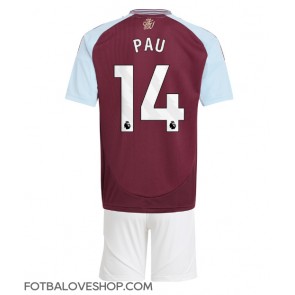 Aston Villa Pau Torres #14 Dětské Domácí Dres 2024-25 Krátký Rukáv (+ trenýrky)