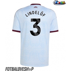 Aston Villa Victor Lindelof #3 Alternativní Dres 2026-27 Krátký Rukáv