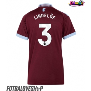 Aston Villa Victor Lindelof #3 Dámské Domácí Dres 2026-27 Krátký Rukáv