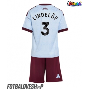 Aston Villa Victor Lindelof #3 Dětské Alternativní Dres 2026-27 Krátký Rukáv (+ trenýrky)