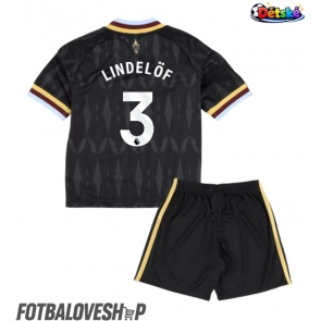 Aston Villa Victor Lindelof #3 Dětské Venkovní Dres 2026-27 Krátký Rukáv (+ trenýrky)