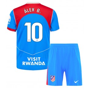 Atletico Madrid Alex Baena #10 Dětské Alternativní Dres 2025-26 Krátký Rukáv (+ trenýrky)