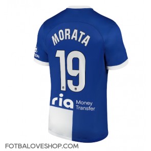 Atletico Madrid Alvaro Morata #19 Venkovní Dres 2023-24 Krátký Rukáv