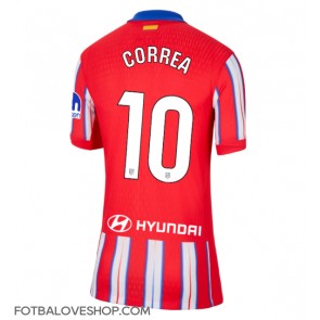 Atletico Madrid Angel Correa #10 Dámské Domácí Dres 2024-25 Krátký Rukáv