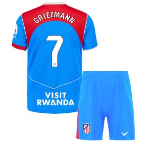 Atletico Madrid Antoine Griezmann #7 Dětské Alternativní Dres 2025-26 Krátký Rukáv (+ trenýrky)