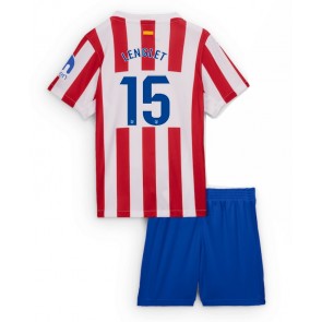 Atletico Madrid Clement Lenglet #15 Dětské Domácí Dres 2025-26 Krátký Rukáv (+ trenýrky)
