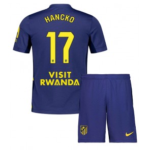 Atletico Madrid David Hancko #17 Dětské Venkovní Dres 2025-26 Krátký Rukáv (+ trenýrky)