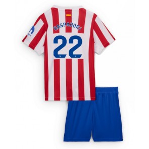 Atletico Madrid Giacomo Raspadori #22 Dětské Domácí Dres 2025-26 Krátký Rukáv (+ trenýrky)