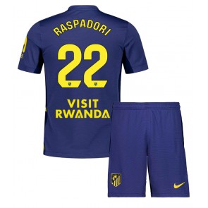 Atletico Madrid Giacomo Raspadori #22 Dětské Venkovní Dres 2025-26 Krátký Rukáv (+ trenýrky)