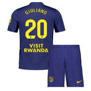 Atletico Madrid Giuliano Simeone #20 Dětské Venkovní Dres 2025-26 Krátký Rukáv (+ trenýrky)