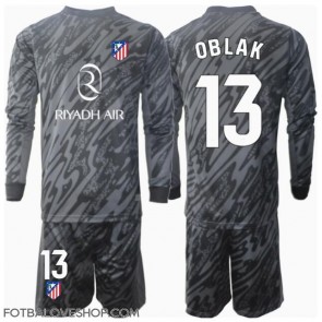 Atletico Madrid Jan Oblak #13 Brankářské Dětské Domácí Dres 2024-25 Dlouhý Rukáv (+ trenýrky)