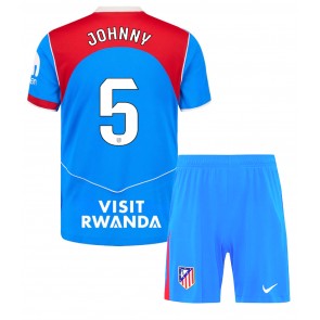 Atletico Madrid Johnny Cardoso #5 Dětské Alternativní Dres 2025-26 Krátký Rukáv (+ trenýrky)