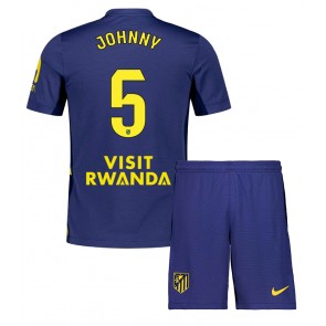 Atletico Madrid Johnny Cardoso #5 Dětské Venkovní Dres 2025-26 Krátký Rukáv (+ trenýrky)