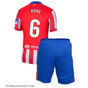 Atletico Madrid Koke #6 Dětské Domácí Dres 2024-25 Krátký Rukáv (+ trenýrky)