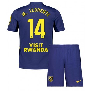 Atletico Madrid Marcos Llorente #14 Dětské Venkovní Dres 2025-26 Krátký Rukáv (+ trenýrky)