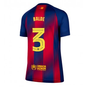 Barcelona Alejandro Balde #3 Dámské Domácí Dres 2025-26 Krátký Rukáv
