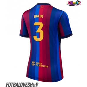 Barcelona Alejandro Balde #3 Dámské Domácí Dres 2026-27 Krátký Rukáv