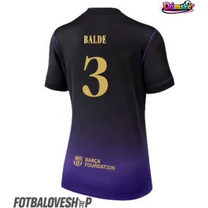 Barcelona Alejandro Balde #3 Dámské Venkovní Dres 2026-27 Krátký Rukáv