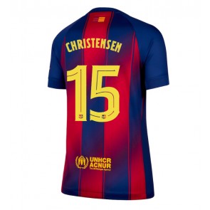 Barcelona Andreas Christensen #15 Dámské Domácí Dres 2025-26 Krátký Rukáv