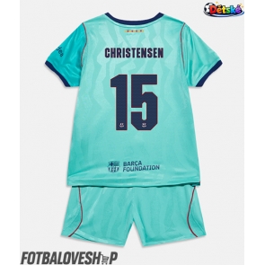 Barcelona Andreas Christensen #15 Dětské Alternativní Dres 2026-27 Krátký Rukáv (+ trenýrky)