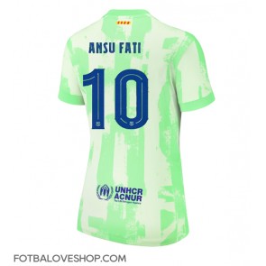 Barcelona Ansu Fati #10 Dámské Alternativní Dres 2024-25 Krátký Rukáv