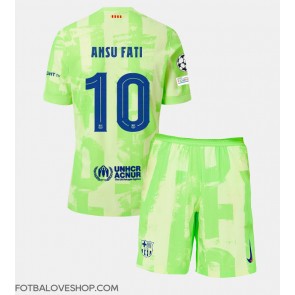 Barcelona Ansu Fati #10 Dětské Alternativní Dres 2024-25 Krátký Rukáv (+ trenýrky)
