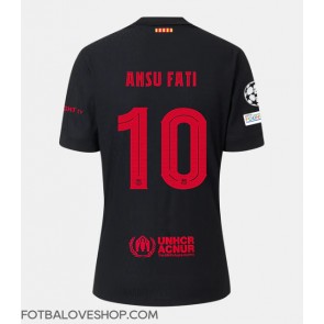 Barcelona Ansu Fati #10 Venkovní Dres 2024-25 Krátký Rukáv