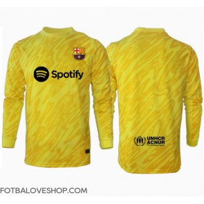 Barcelona Brankářské Domácí Dres 2024-25 Dlouhý Rukáv