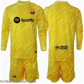 Barcelona Brankářské Dětské Domácí Dres 2024-25 Dlouhý Rukáv (+ trenýrky)