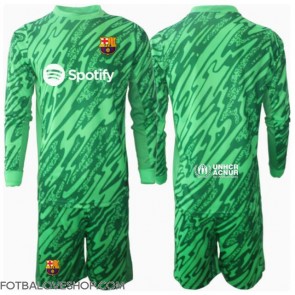 Barcelona Brankářské Dětské Venkovní Dres 2024-25 Dlouhý Rukáv (+ trenýrky)