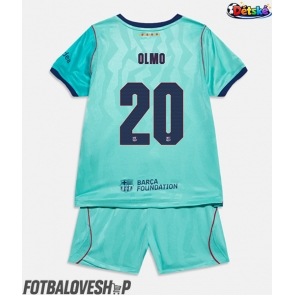 Barcelona Dani Olmo #20 Dětské Alternativní Dres 2026-27 Krátký Rukáv (+ trenýrky)
