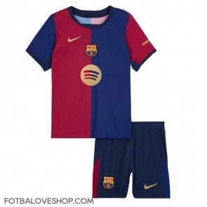 Barcelona Dětské Domácí Dres 2024-25 Krátký Rukáv (+ trenýrky)