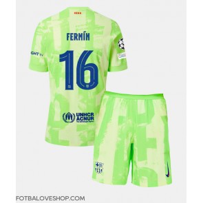 Barcelona Fermin Lopez #16 Dětské Alternativní Dres 2024-25 Krátký Rukáv (+ trenýrky)
