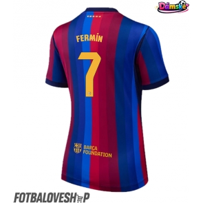 Barcelona Fermin Lopez #7 Dámské Domácí Dres 2026-27 Krátký Rukáv