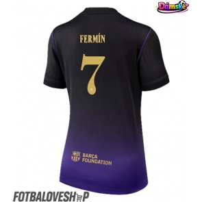 Barcelona Fermin Lopez #7 Dámské Venkovní Dres 2026-27 Krátký Rukáv