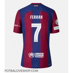 Barcelona Ferran Torres #7 Domácí Dres 2023-24 Krátký Rukáv
