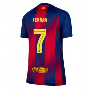 Barcelona Ferran Torres #7 Dámské Domácí Dres 2025-26 Krátký Rukáv