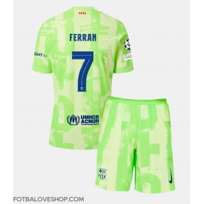 Barcelona Ferran Torres #7 Dětské Alternativní Dres 2024-25 Krátký Rukáv (+ trenýrky)