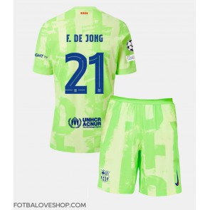 Barcelona Frenkie de Jong #21 Dětské Alternativní Dres 2024-25 Krátký Rukáv (+ trenýrky)