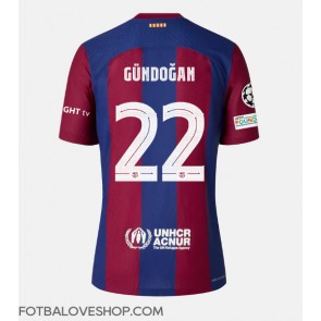 Barcelona Ilkay Gundogan #22 Domácí Dres 2023-24 Krátký Rukáv