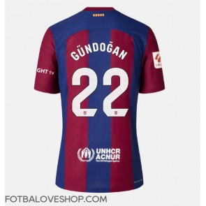 Barcelona Ilkay Gundogan #22 Dámské Domácí Dres 2023-24 Krátký Rukáv