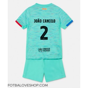 Barcelona Joao Cancelo #2 Dětské Alternativní Dres 2023-24 Krátký Rukáv (+ trenýrky)