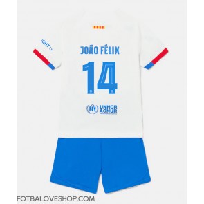 Barcelona Joao Felix #14 Dětské Venkovní Dres 2023-24 Krátký Rukáv (+ trenýrky)
