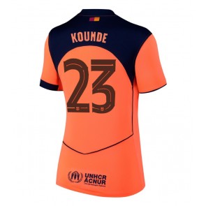 Barcelona Jules Kounde #23 Dámské Alternativní Dres 2025-26 Krátký Rukáv