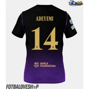 Barcelona Karim Adeyemi #14 Venkovní Dres 2026-27 Krátký Rukáv