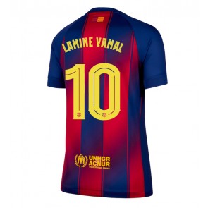 Barcelona Lamine Yamal #10 Dámské Domácí Dres 2025-26 Krátký Rukáv