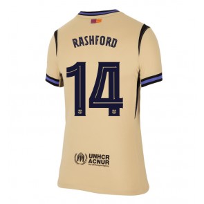 Barcelona Marcus Rashford #14 Dámské Venkovní Dres 2025-26 Krátký Rukáv