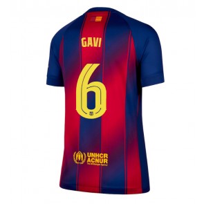 Barcelona Paez Gavi #6 Dámské Domácí Dres 2025-26 Krátký Rukáv